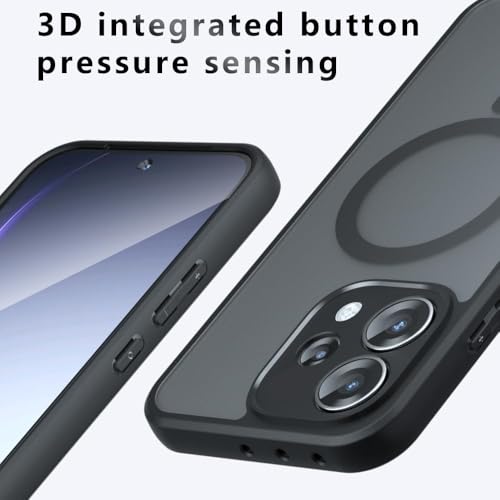 Image of Back Cover for Oppo Reno 15 5G /15C /15F Mobile Back Cases Covers, Matte PC Back + Soft Side Black TPU Bumper Case Shockproof Mobile Back Cover (Oppo Reno 15)