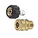 Tool Daily Hochdruckreiniger Adapter Set, Quick Connect Kit, metrisch M22 15mm Buchse auf M22 Stecker, 5000 PSI