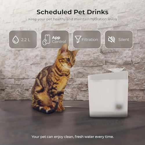 Fuente de Agua Inteligente para Gatos 2.2L con Filtros miniatura 2
