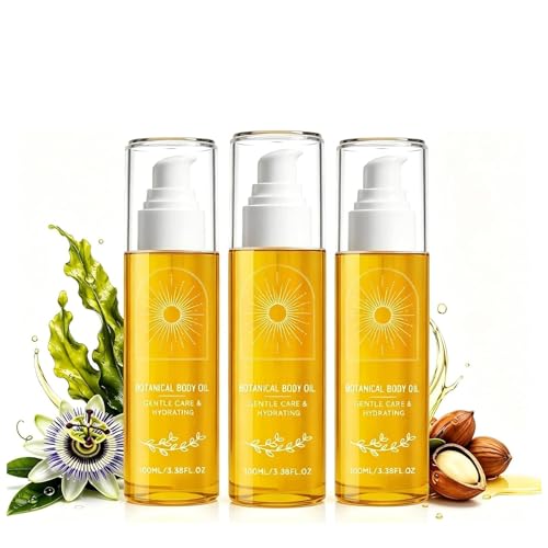 Huile corporelle botanique légère hydratante soin corporel quotidien wakame 3pcs