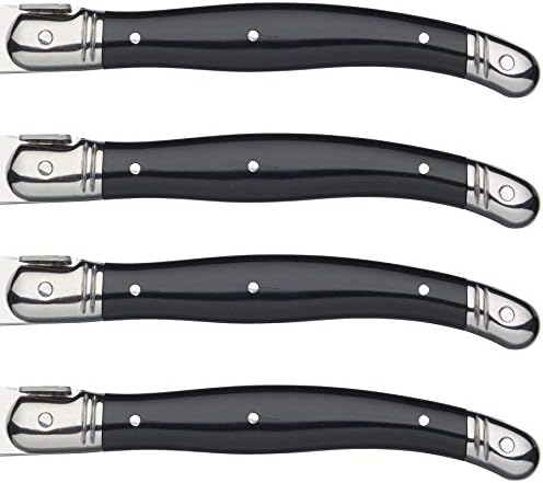 MasterClass Steak Knive Set of 6, Stainless Steel, 1.2 x 1.6 x 23 cm ( 0.5 x 0.6 x 9"), Silver, Black, 11 cm - Image 5