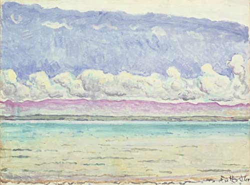 Lienzo decorativo del lago de Ferdinand Hodler: el toque vintage ideal para tu dormitorio