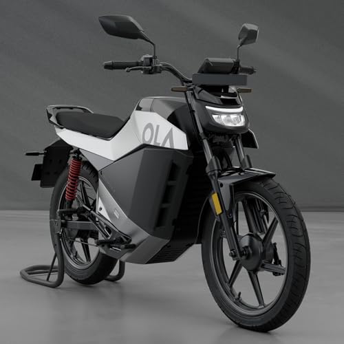 Image of OLA Roadster X (2.5 Kwh) High Speed Electric Bike with charger - Ceramic white - Ex-Showroom