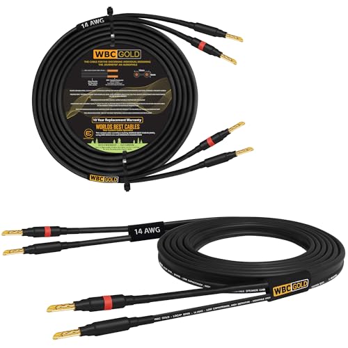 Cables para altavoces 14 AWG WBC de baja inductancia y cobre OFC