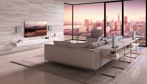 Image of Sony BRAVIA 8 II 55-Inch 4K QD OLED Smart TV (K-55XR80M2) with BRAVIA Theater Quad 16-Speaker Home Theater System (HT-A9M2)