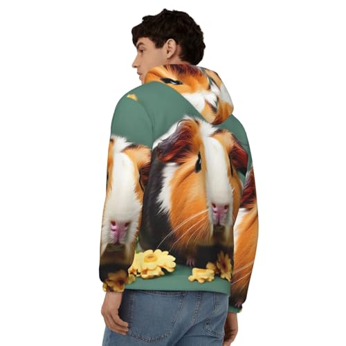 Sweat à capuche homme imprimé cochon d'inde cadeau original