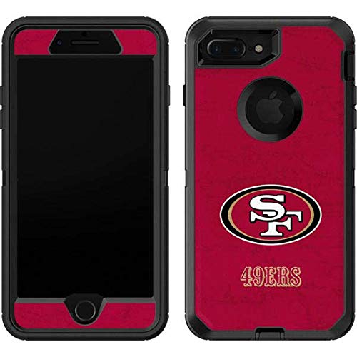 Skinit Decal Skin Compatible with OtterBox Defender iPhone 7 Plus - Officially Licensed NFL San Francisco 49ers Distressed Design