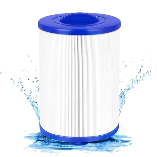 sawluv 6CH-940 Spa Filter Hot Tub Filter PWW50P3 Replaces, Compatible with Fil-bur FC-0359M Filters, 25252, 03FIL1400, Water-Way 817-0050, Vik-ing Spa Hot Tub Filter Screw in SAE Thread Filter