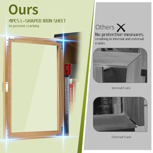 SISIPAI LIFE Little Library Box Outdoor, Waterproof Outdoor Library Book Box, Little Wood Cabinet for Sharing Books, Art Literature and Newspapers with Neighborhoods, Community and Schools (Upgraded)