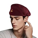Coolmesh Newsboy Cap für Herren und Damen, wendbar, atmungsaktiver Sonnenhut, trendige Streetwear, Hip-Hop-Kappen für Outdoor-Mode, Burgunder, 7 1/8 / 7 1/4