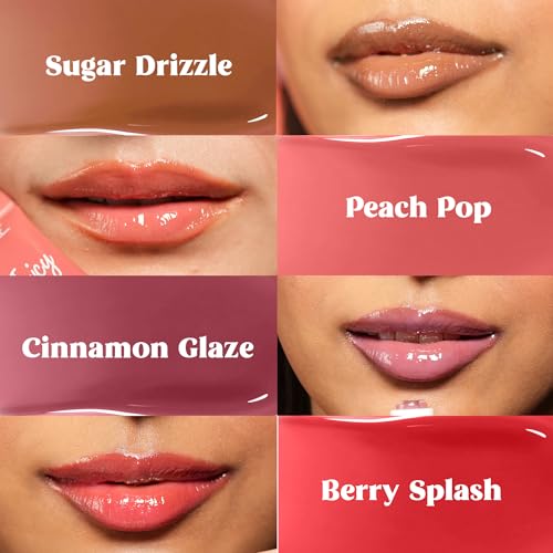 Image of RENEE Juicy Fix Tinted Lip Balm- Sugar Drizzle | Shiny, Glossy Finish | Protects Lips With SPF 30 | Repairs & Nourishes Dry, Flaky Lips | With Peptides, Ceramides & Hyaluronic Acid | 10 g