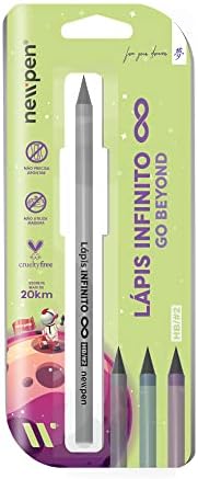 Lapis Preto Redondo Infinit Go Beyond Cinza Blister 106229