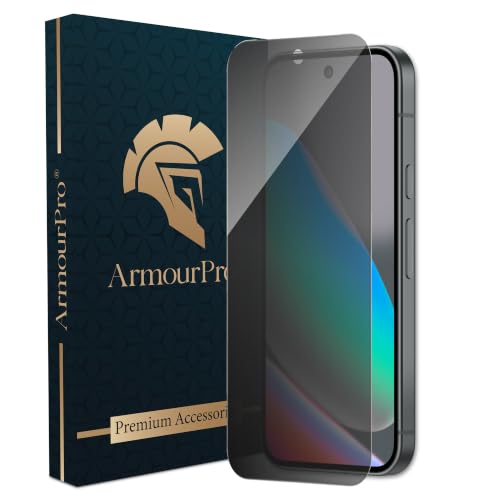 Image of ArmourPro Borderless Privacy Tempered Glass for Google Pixel 10 / Google Pixel 10 Pro - Anti-Spy Anti Peeping Screen Protector, Edge-to-Edge Coverage, 9H Anti-Scratch, Case Friendly, Easy Installation Kit