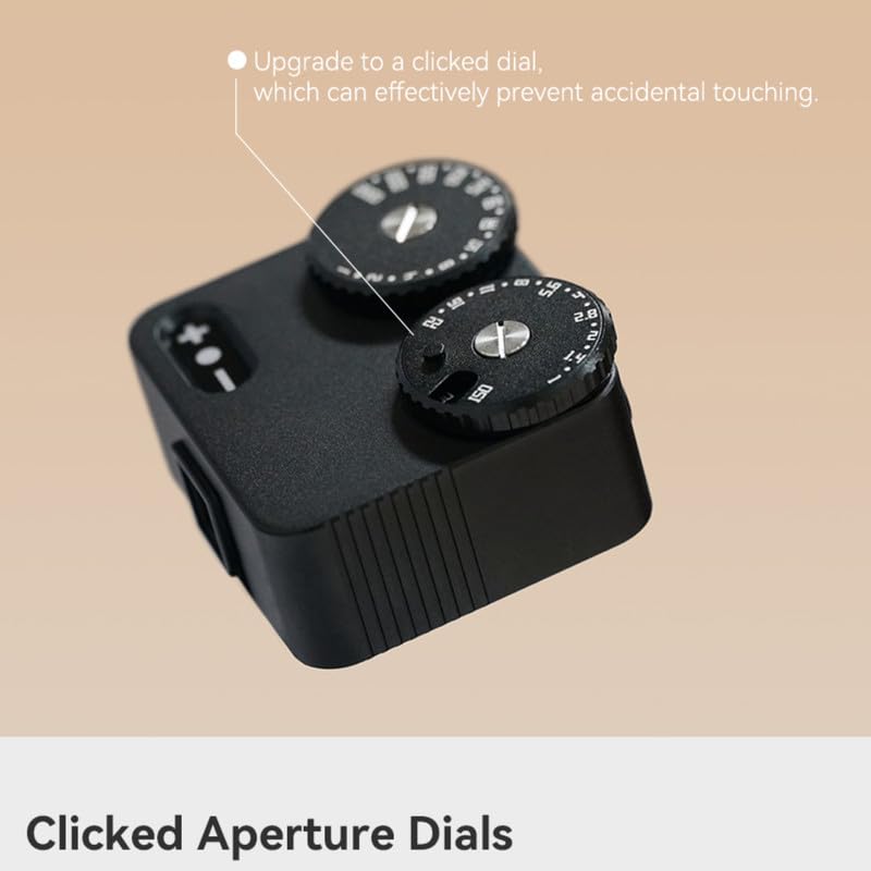 TTARTISAN Light Meter II Esposimetro fotografico Misuratore di luce per fotocamera ISO velocità con montaggio a scarpa a freddo, misura manuale, compatibile con diverse fotocamere nero
