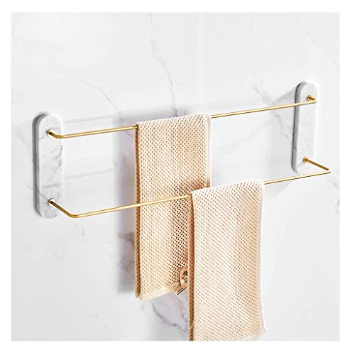 Porte-serviette mural en laiton et marbre anti-rouille pour douche