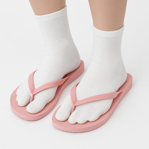 4 Pairs Japan Tabi Socks for Flip Flop, Elastic Cotton Split Toe Socks Japanese Toes Separated Socks for Men Women Geta Samurai3