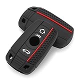 OTMIK Étui en Silicone pour clé de Voiture Compatible avec Les BMW E60 E61 E70 E81 E87 E90 E91 E92 X1 X5 X3 1 3 5 6 Series Accessoires de Protection pour clés