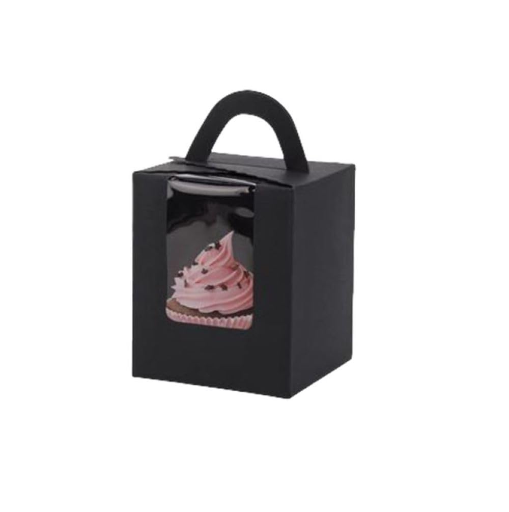 Cupcake Boxes with Window - Portable Gift Boxes -2 Cupcake Boxes with Window - Portable Gift Boxes -2