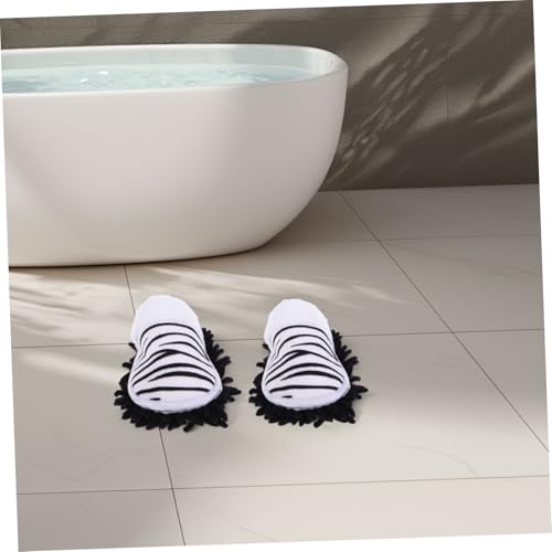 Pantoufles à poussière amovibles pour nettoyer le sol sans se baisser à la maison - 7
