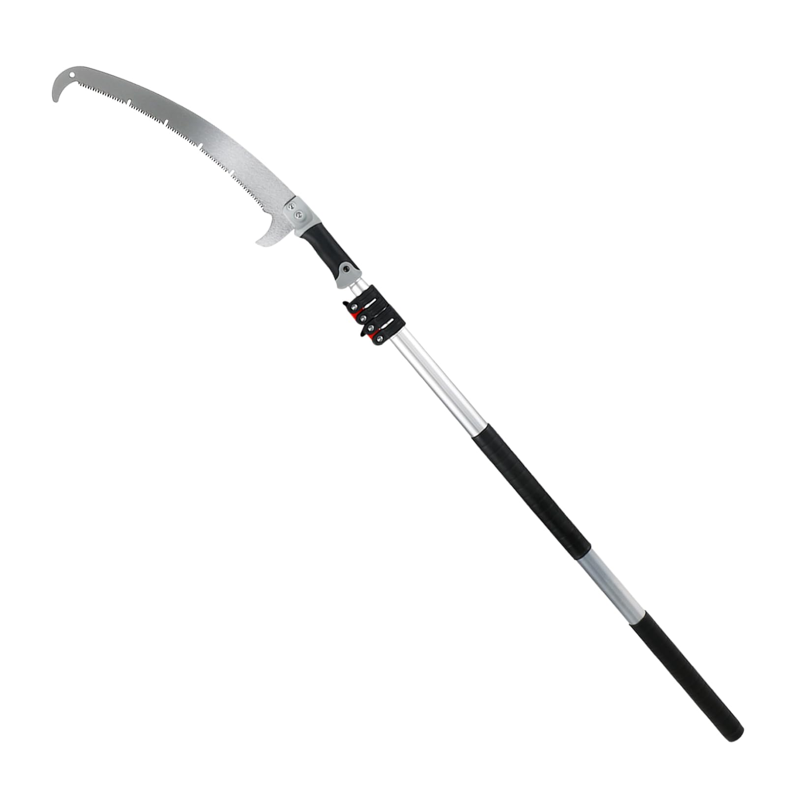 Teleskop Astsäge, Einstellbare Länge Baumsäge Gartengeräte Set, Hochreichbare Stange Hochentaster, 3m/4m Teleskopstange Handsäge, Gartensäge Stangensäge für Astungsarbeiten Baumpflege (3m)