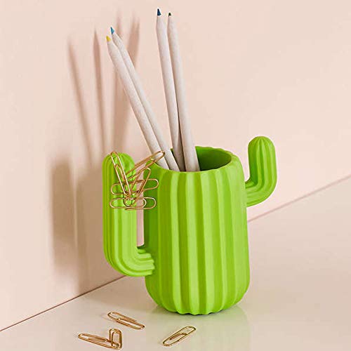 Portapenne da scrivania a forma di cactus, con