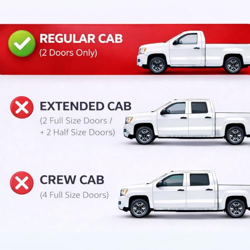 Image of KPY Rain Guards Fit for 2004-2012 Chevrolet /Chevy Colorado Regular Cab, Out-Channel Window Visors Vent Wind Deflectors 2PC, Truck Accessories for 2004-2012 GMC Canyon Standard Cab (Single Cab Only)