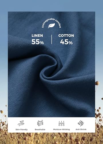 Willit Women Linen Pants Wide Leg Casual Palazzo Pants Cotton Linen Lounge Beach Summer Pants with Pockets 29"/31"/ 33"4