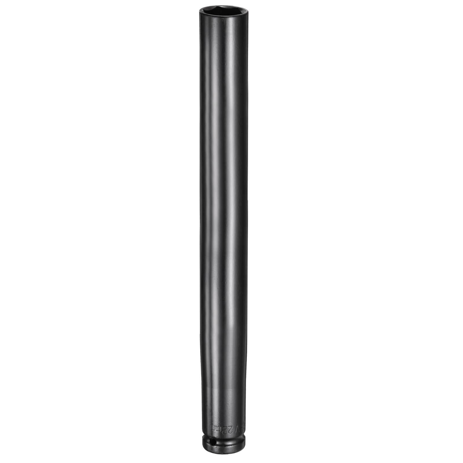 sourcing map 6-Point Deep Impact Socket 1/2" Drive 22mm Metric Socket 11.7" (296mm) Extra Long Heat-Treated 45# Steel for Home Auto Spindle Axle Hex Nuts Bolts Repair, Black — image 1