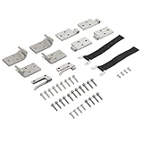 BALOCEO Removable Door Hinge Kit Compatible with 1966-1977 Ford Bronco Replacement for C6TZ-9722800-SK Sliding Door Hinge 304 Stainless Steel Galvanized Silvery Left + Right
