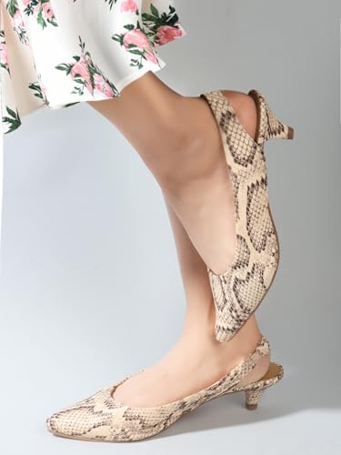Image of Carlton London Women Stylish Slip On Backstap Fashion Sandals for Casual use, Outdoor, Party and Holidays with Kitten Heels