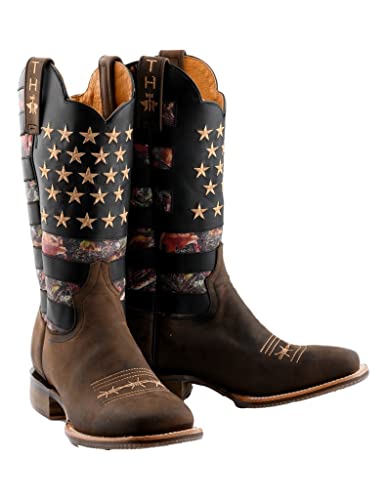 Tin Haul Men's Open Season Transparent Western Boot Broad Square Toe - 14-020-0077-0470 BR 11 D(M) US Brown2