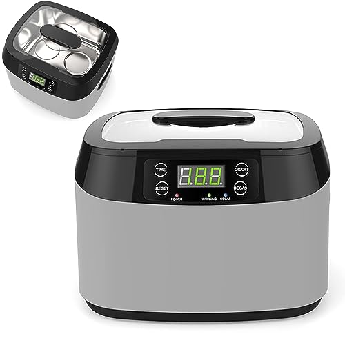 PAHION Limpador ultrassônico digital profissional de banho ultrassônico doméstico ferramentas de lim
