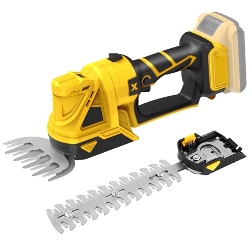Grasschere Strauchschere Set kompatibel mit Dewalt 20V Akku, 2 in 1 Mini...