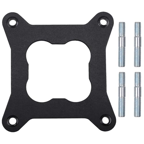 Aomitop 9265 Engine Carburetor Heat Insulator Gasket Spacer-Square-Bore Compatible with Edelbrock Performer Intake & Holley 4150 Carb - Reduced Heat Soak & Fuel Percolation