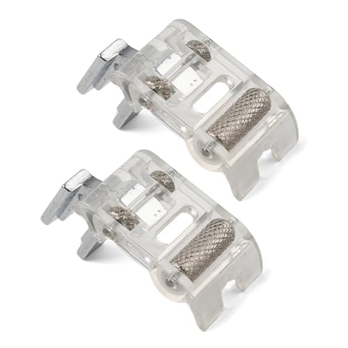 2 Piezas Pie Prensatelas con Rodillo para Máquina de Coser miniatura 2