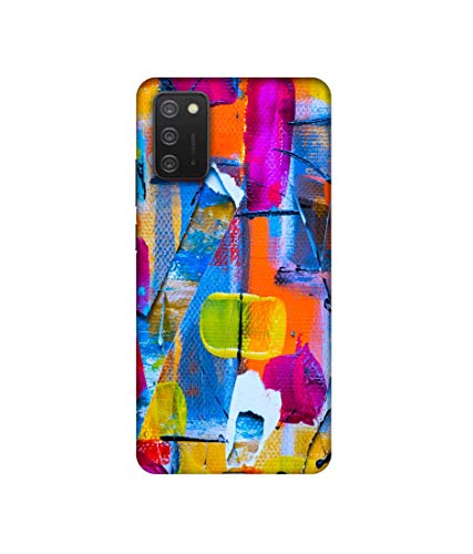 Image of Amazon Brand - Solimo Designer Multicolor Box Texture 3D Printed Hard Back Case Mobile Cover for Samsung Galaxy M02s / F02s