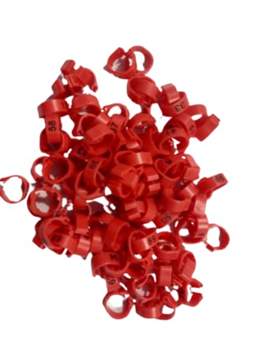 Acro Pigeon Leg Plastic Foot Clip Rings Band 8mm 1-100 Serial Number 100PCS for Dove Cocktail Parrot Chick & Other Birds Tags Red Colour (B094NPR1HG) Amazon Price History, Amazon Price Tracker