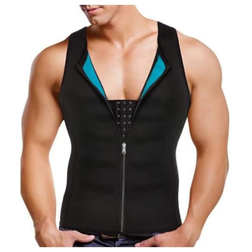 DownLTL Chaleco Moldeador Sauna Deportivo Hombre Camiseta Reductora Adelgazante Fitness Faja Compresión Formación Músculos para Sudoración