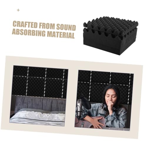 8 piezas Paneles Acústicos Autoadhesivos Para Paredes de Alta Densidad para Dormitorio Estudio y Home Theater, Ligero, Fácil Instalación, Reducción de Ruido miniatura 2