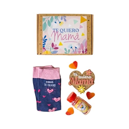 Chaussettes Te Quiero Mamá pour cocooning à la maison avec douceurs sucrées