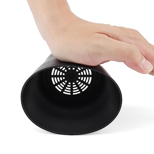 ZEONHAK 12 Pack 10cm Round Small Plant Pot with Saucer - Image 3