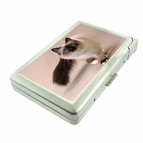 Amazon.com: Cigarette Case with Built in Lighter Silly Cat