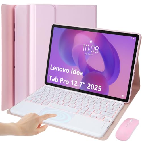 EHLCYS for Lenovo Idea Tab Pro 12.7C` 2025Nf (TB373FU/TB375FC) pL[{[hP[XA7FobNCgAO\ȃX}[ggbNpbhACXBluetoothL[{[hA}EXt
