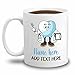 Personalized Dentist DDS White Coffee Mug 11 Oz 15 Oz, Dentist Doctor of Dental Surgery Ceramic Coffee Cup, DDS Mug Gift For Dentist, Dental Assistant Travel Mug, Customized Name Dentist Tooth Teacup