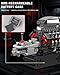 Mould King 10225 V8 Engine Model kit That Runs- Build Your Own STEM V8 Model Engine with Transmission, 8-Cylinder Car Engine kit Building Engineering Toys for Adults Collections (855+PCS)