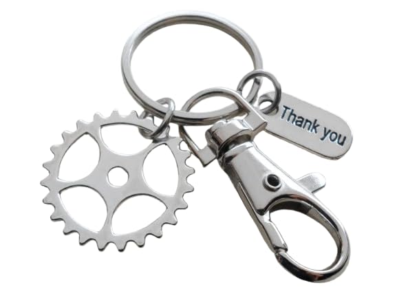 Gear Keychain Appreciation Gift - Thanks for Being an Essential Part of Our Team