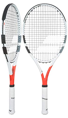 Babolat Boost Strike Strung Raquetas de Tenis, Hombre, Blanco/Rojo, 1