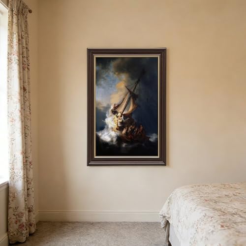 Christ dans la tempête impression sur toile WCYB 40cm tableau déco - 3