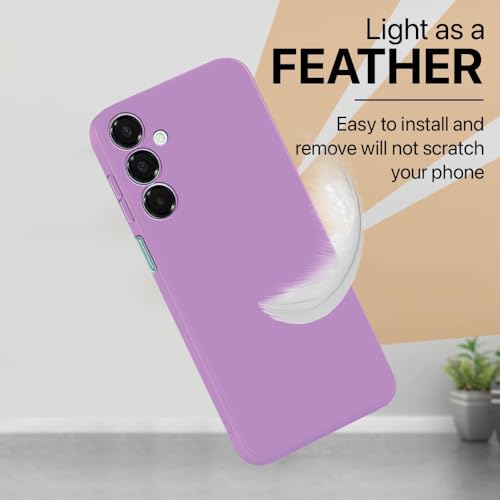 Image of Back Cover for Samsung Galaxy A16 5G / A16 4G | Full Camera Protection | Premium Liquid Silicon Case | Flexible Bumper Case for Samsung Galaxy A16 5G / A16 4G (Purple)