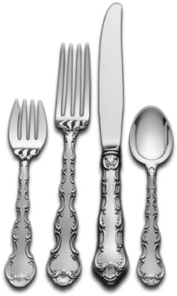 Gorham Strasbourg 4-Piece Sterling Silver Flatware Dinner Set, Service for 1